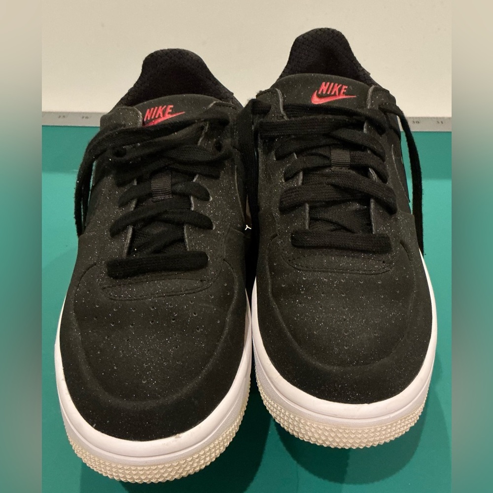 Black Glitter NIKE Air Force 1 Sneakers Size 7Y